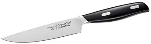 Tescoma 884612 GrandChef Coltello Sbucciatore, Acciaio Inossidabile, Nero, 13 cm, 1 Pezzo