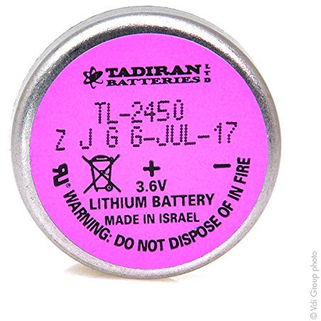 Tadiran - Lithium-Batterie TL-2450 3,6 V 550 mAh P2
