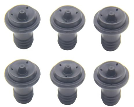 Wine Saver Vacuum Stoppers Pack of 6 Rubber Wine Stoppers, for Wine Saver Vacuum Pump Preserver, Bottle Rubber Corks to Preserve Wine Flavor Best Wine Air Vacuum Stoppers To Keep Wine Fresh