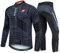 sponeed Herren Biking-Trikot, atmungsaktiv, 4D-gepolsterte Hose, Sportbekleidung, Mountainbike, Fahrradbekleidung, Größe L