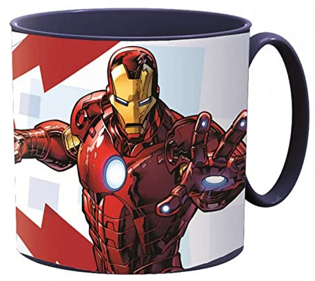 Kids Character Cute Mini Mug 265ML Drinking Re-Usable Plastic Cup Microwave Safe (Avengers Rolling Thunder)