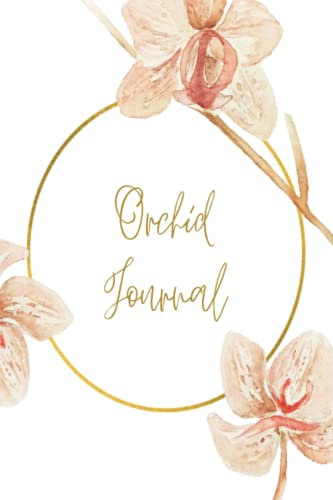 Orchid Journal: White Flower Lined Notebook