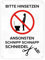 Bitte hinsetzen, ansonsten… Toilette Metallschild in 15x20 cm mit Icon witziges Blechschild für die Toilette Hinsetzen sonst Schniedel ab Kloschild Dekoschild WC