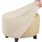Acdler Runde Stretch-Ottomanenbezug, Mit Elastischer Unterseite Fußhocker-Überzug Fußhocker-Überzug, Luxuriöser Samt-Pouf-Überzug Für Wohnzimmer (Color : A14, Size : 60-73CM)
