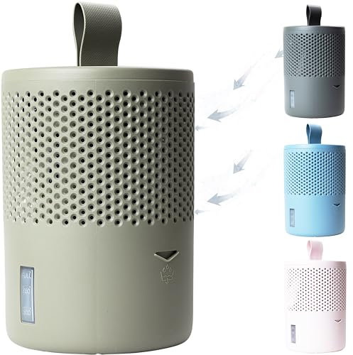 AbsoDry Luftentfeuchter ohne Strom bis 25m² - Inklusive Nachfüllpack - Aus recyceltem Kunststoff - Raumentfeuchter für Wohnzimmer, Badezimmer, Keller - Entfeuchter Wohnung - Dehumidifier - Grün