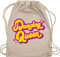 Turnbeutel Rucksack - Vintage Retro - Dancing Queen - Tänzerin Geschenk Tanzliebhaber - Unisize - Naturweiß - bag turnen beutel sport beuteltasche stoff kordel tasche turnsackerl geschenkbeutel