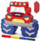 WERNNSAI Monster Truck Pinata – Monstertruck Geburtstags Piñata Deko Junge Kindergeburtstag Auto Pinata mit Augenbinde Stab Geburtstag Party Dekoration Coole Spielzeugauto Partyspiele Geschenk Zubehör