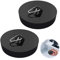 YIIFELL 2 Pack Waschbeckenstöpsel, Ø 45.5-42 mm Abflussstopfen Küchenspüle, Badewannenstöpsel Gummi, Spülbecken Stöpsel Schwarz mit Haken für Ablauf, Küche, Bad