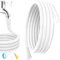 Universal Dehumidifier Drain Hose 10 Feet Air Conditioner Hose with Cut-Table Rubber Adapter Connect Clamp and Teflon Tape, Drain Pipe for Dehumidifiers, Air Conditioners
