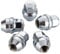 5 Pcs Locking Wheel Nuts for Ford, Stainless Steel Transit Custom Wheel Nut, Bolts and Wheel Nuts Mk8 ACPA1012KXA 5196786 for Ford Transit, M14 x 1.5mm