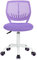 FurnitureR Silla de Gaming para niños, Silla de Oficina, Silla Gamer, Silla de Escritorio, diseño Moderno ergonómico, sin Brazos, Ajuste de Altura del Asiento, Ruedas de Goma, Color Lila M