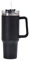hssopa 40oz Tumbler with Handle，Kaffeebecher,Thermobecher mit Strohhalm und Henkel,Doppelwandiger Edelstahl Heiße Kalte Getränke Vakuum Trinkbecher,Trinkflasche mit Strohhalm (Schwarz, 40OZ Tasse)