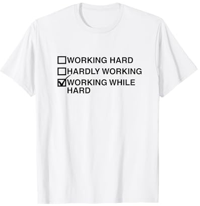 Arbeiten, während Man hart ist, verwirrt, lustiges Gen Z, schlüpfriges Meme, witzig T-Shirt