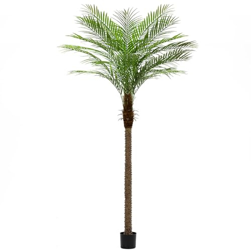 ZEEOZE 240 cm Palmier Artificiel Phoenix Palmiers Artificiels Hauts avec 18 Feuilles Réglables Faux Palmiers Phoenix pour Terrasse Extérieure Piscine Bureau à Domicile Salon Jardin (1 Pièce, 240cm)