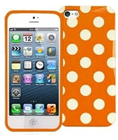mpaonline © Polka Dot Case for iPhone 5 / 5S / SE (Orange)
