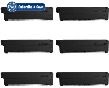 baKblade 2.0 - Ersatzklingen für 2.0 Elite-Rasierer - Dryglide-Technologie (6 Ersatzklingen enthalten)