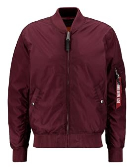 Alpha Industries Herren MA-1 TT Bomberjacke, Dark Maroon, M