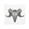 DIYthinker lang Hörner Antelope Animal Portrait Sketch Anti-Rutsch Boden Pet Matte quadratisch Home Kitchen Tür 80 cm Geschenk