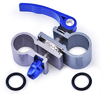 Kingt Sonnenschirm Angelschirm Halter Balkongeländer Aluminiumlegierung Balkonschirm-Halterung als Schirm-Ständer 360 ° drehbar mit den Durchmesser 22 / 25mm