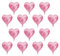 10pcs 10 Pollici Cuore Alluminio Palloncini Foglio Di Alluminio Festa Compleanno A Forma Di Cuore Decorazione Decorazioni Feste Set(Rosa)