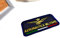 MAREL Patch Aeronautica Militare Fondo Nero cm 9 x 3 Toppa Ricamo Replica -248nb