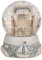 Schüttelkugel Maritim Strandkorb, (H x B): 6 x 5 cm, Material: Polyresin + Glas, Glitzerkugel/Schneekugel, Dekofigur für Schreibtisch & Co., Mitbringsel und Geschenk mit Urlaubs-Feeling