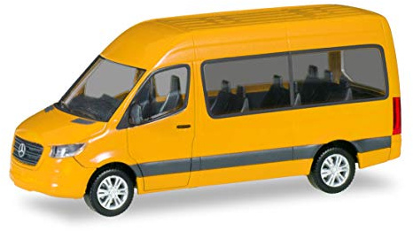 Herpa Mercedes-Benz Sprinter Bus HD, traffic yellow, Sprinter Mini for retouching and pick-up