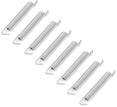 Noiseless Tremolo-Federn für E-Gitarre, Tremolo-Brücke, Silber (8 Stück)