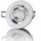 lambado® Premium LED Spot 230V Alu gebürstet - Hell & Sparsam inkl. 5W GU10 Strahler neutralweiß - Moderne Beleuchtung durch zeitlose Einbaustrahler/Deckenstrahler