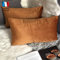 Douceur De Plumes 2er Set Rost Samt Kissenbezug 30x50 cm Einfacher, weicher und moderner rechteckiger Kissenbezug, Kastanienbraune Dekoration Skandinavisches Wohnzimmer Sofa Bettboden (2 Rost)