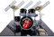 Mini Drum Kit The Rolling Stones 50th Anniversary Gadget Tribute Miniaturen Rock 25cm Modellskala 1:4 Sammlerbox Schlagzeugset Sammlermodell