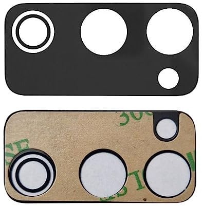 jbTec Kameraglas Ersatz mit Kleber kompatibel mit Samsung Galaxy S20 FE / 5G - Kamera Glas Camera Linse, Farbe:Schwarz