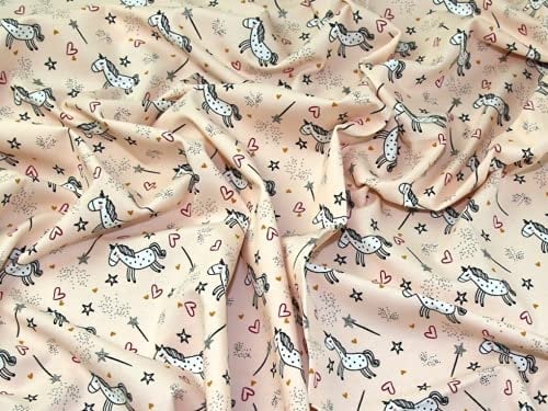 Lurex - Tessuto in spugna francese, colore pesca, al metro