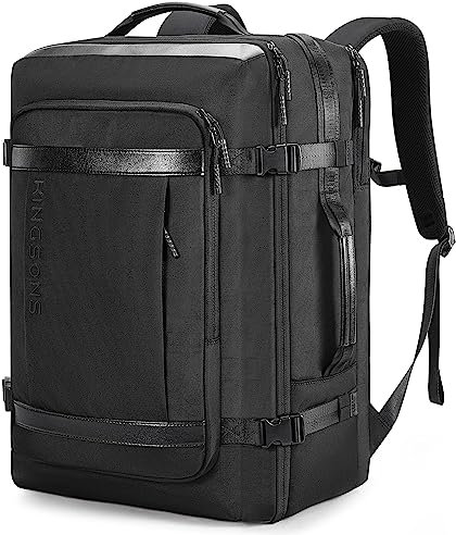 Kingsons Carry on Backpack,Flight Approved 40L Travel Backpacks Daypack College Office Backpack Fits up to 17.3 Laptop for Men&Women