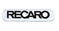 RECARO Patch Originals | 2er Set | 70 x 15mm | Zum Aufnähen oder Aufbügeln | Hochwertiges Patches Set zur individuellen Gestaltung (White)