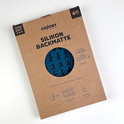 Collory Medium Weihnachten (ca. 2,5 cm) Silikon Leckerli Backmatte, Hundekekse DIY, Schokoladenform, Bonbonform, Christmas, antihaftend und lebensmittelecht (BPA-Frei)
