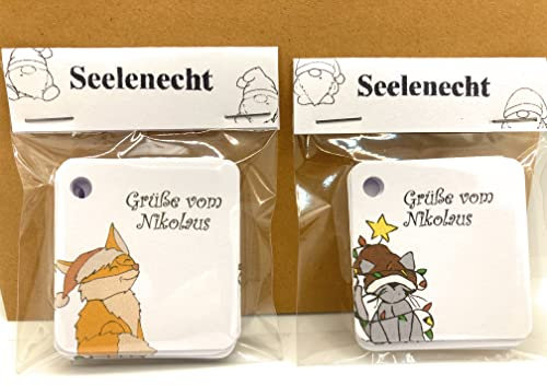 Geschenkanhänger Weihnachten/Nikolaus Set 8 Stk.