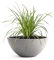 Pflanzwerk® Pflanzkübel Pflanzschale Bowl Ø 55cm Grau *Frostbeständige Blumenschale* *Premiumqualität* *Lotus-Effekt Imprägnierung*