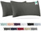 Barbons Kissenbezug 40 x 80 2er Set – 170 g/m² Kopfkissenbezug 100% Jersey Baumwolle weiche Kissenbezüge Kissenhülle mit Reißverschluss (40x80-Anthrazit)