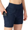 YSENTO Damen Sport Shorts Sommer 2 in 1 Kurze Sport Training Jogging Fitness Lauf Yoga Hose Schnelltrocknende mit Tasche(Marine,S)