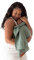 WildBird Ring Sling Babytrage für frischgebackene Mütter & Väter & Betreuer – aus 100% europäischem Leinen – für Neugeborene bis Kleinkinder bis 15,9 kg – Länge 228,6 cm Größe (akadischer