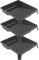 BAUSTER® 3 x Farbwanne 350 x 320 mm Farbschale aus Kunststoff Lackierwanne Maler Lackierschale mit handlichem Griff große Lackschale leichtes Malerzubehör Lackwanne Malerbedarf Schwarz (3 Stück)