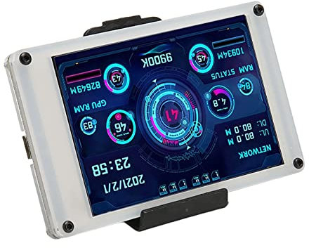 Bewinner Computer Temp, 3,5-Zoll-IPS-USB-Minibildschirm, AIDA64 PC CPU RAM HDD-Daten Computer Temperatur Anzeige, PC-Sensor-Panel-Anzeige für GPU-RAM-Zeit