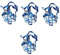 4pcs Muzzle Adjustable Pets Muzzle Dog Muzzle for Barking Dog Muzzles Puppy Muzzle Cage Muzzle for Large Dogs Cage Muzzles for Large Dogs Light Wire Basket Plastic Muzzle for Dogs