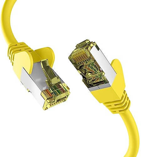EFB-Elektronik - CAT. 6a Netzwerkkabel bis zu 10 Gbit - 1,5 m LAN Kabel Ethernet Kabel Patchkabel mit Klinken-/Knickschutz - RJ45 Anschluss, S/FTP PIMF Schirmung - Weiß