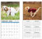 2024 Wandkalender, 12 Monate Kackende Hunde Schöne Orte Natur-Kalender Perfekt for Zuhause, Schule, Büro, 2 Stücke