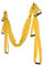 Aerial Yoga Swing Set, Yoga Hammock Hanging Swing, Polyester Cotton Adjustable Improve Flexibility Yoga Hammock Yoga Inversion Tool for Physical Exercise (Yellow)