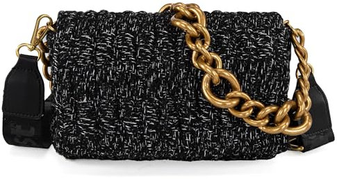 Montana West Gesteppte Handtaschen für Damen, Crossbody-Taschen, trendige kleine Geldbörsen und Tragegriff oben, Z Black & White