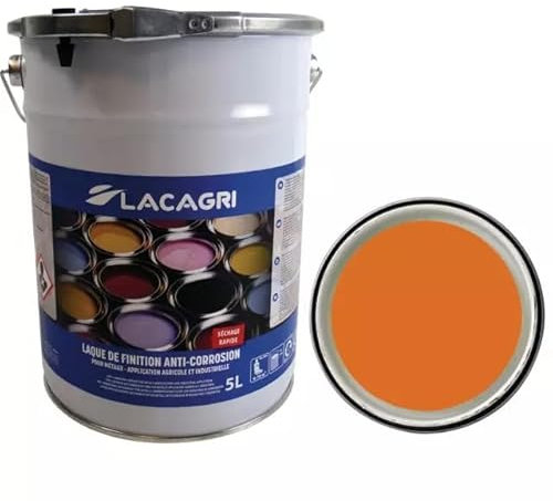 Lacagri Peinture antirouille 3 en 1 Couche de finition et apprêt, Orange Amazon