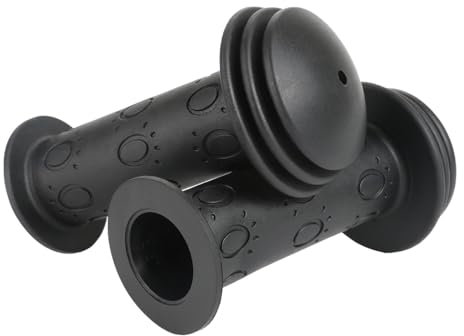 Fahrradgriffe Kinder, lenkergriffe Fahrrad Kinder 22mm mit Höchster Sicherheit Prallschutz, rutschfest Weicher Gummi Kinderfahrrad Zubehör lang für Roller,Kinderfahrrad,Kinder Laufrad (Schwarz)